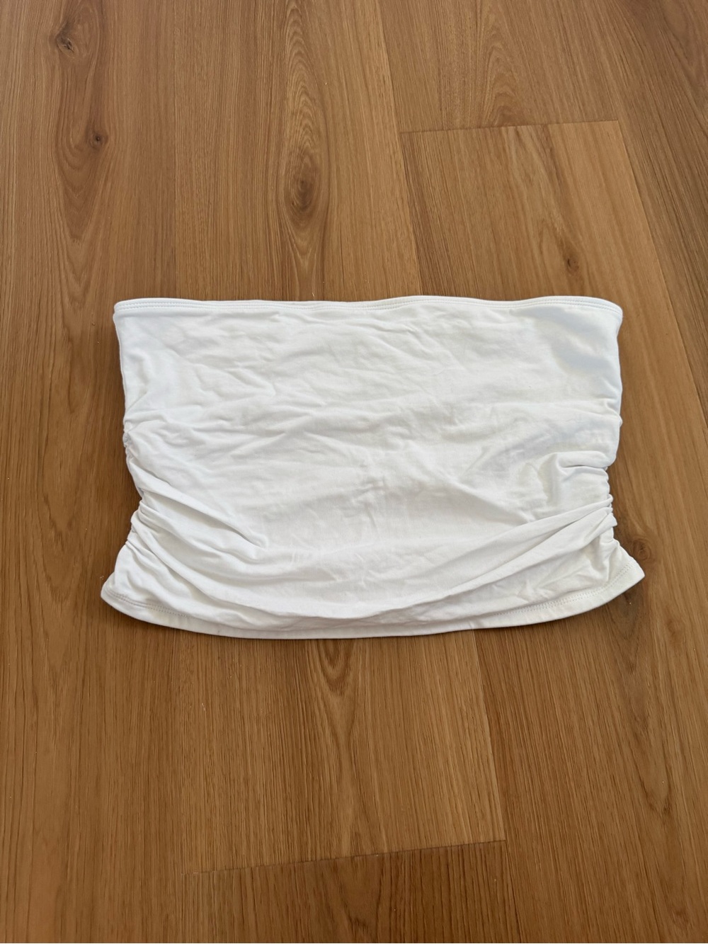 White Old Navy Hug Double-Layer Tube Top crop top in XL